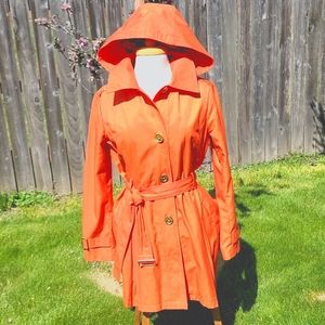 Michael Kors Hooded Rain Coat